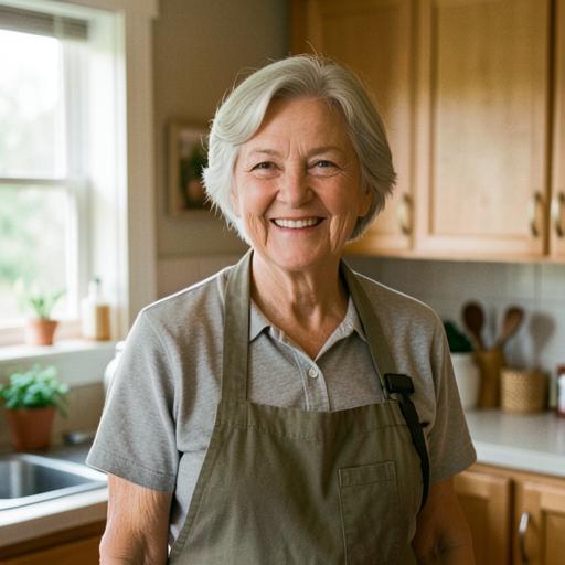 An ANGELS volunteer in her kitchen in McGregor, Minnesota